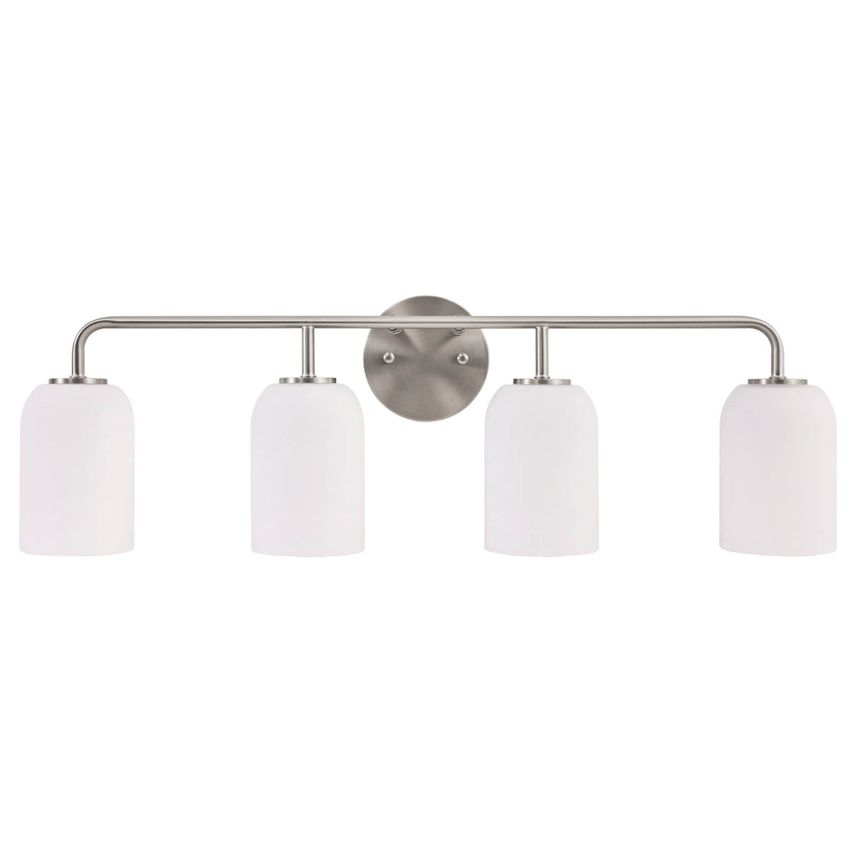 Modern Milk Glass Shade Vanity Light Wall Sconce