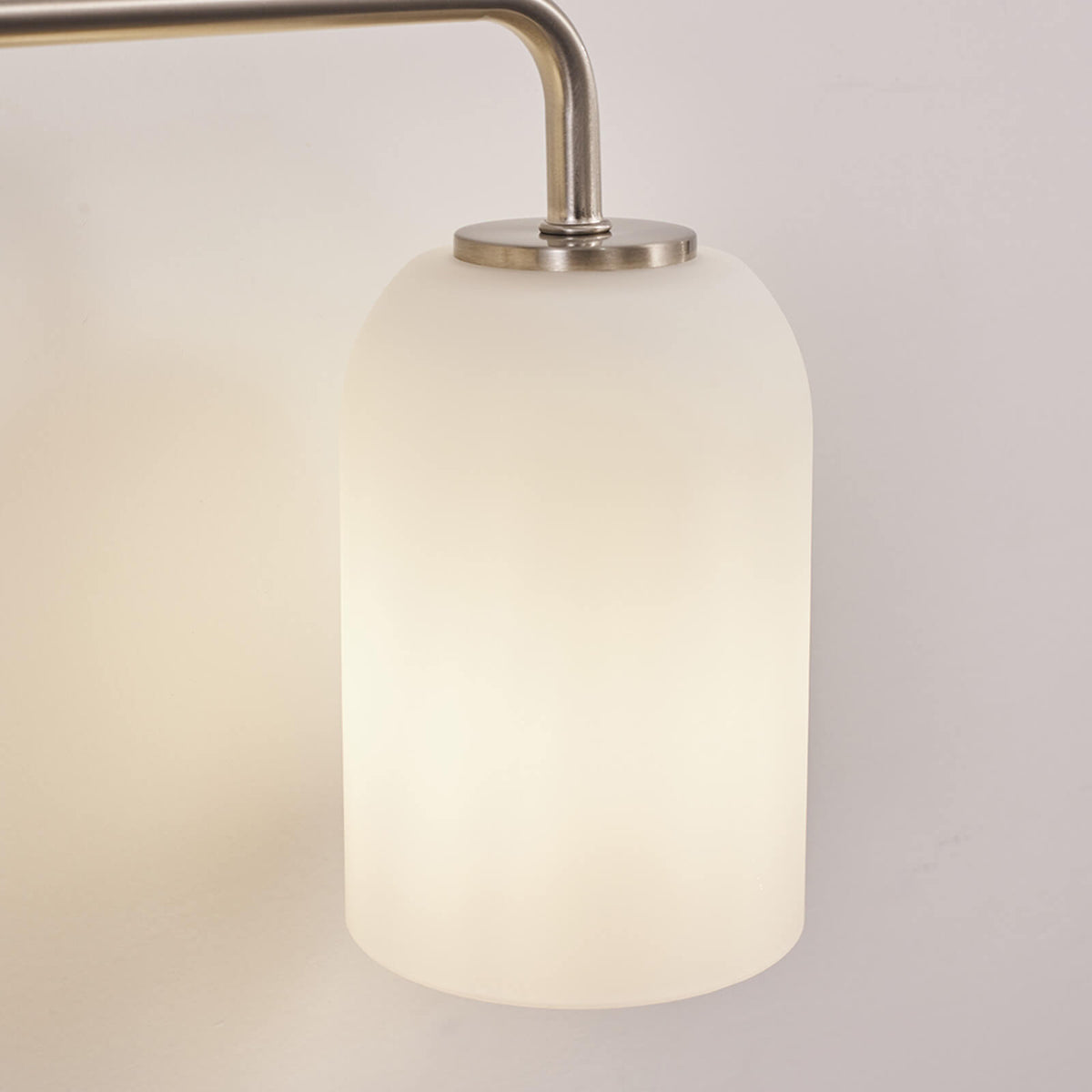 Modern Milk Glass Shade Vanity Light Wall Sconce