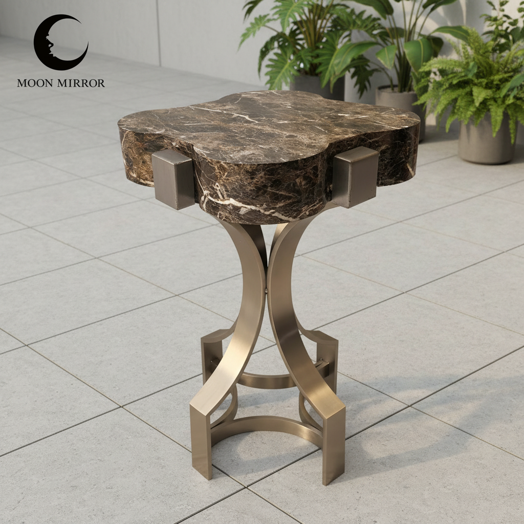 简洁石板露台场景