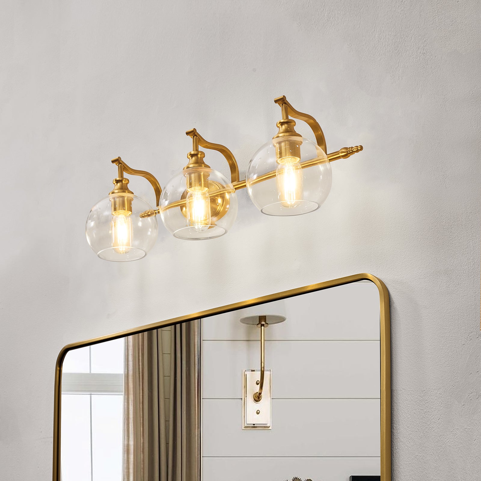 brushed gold light fixtures