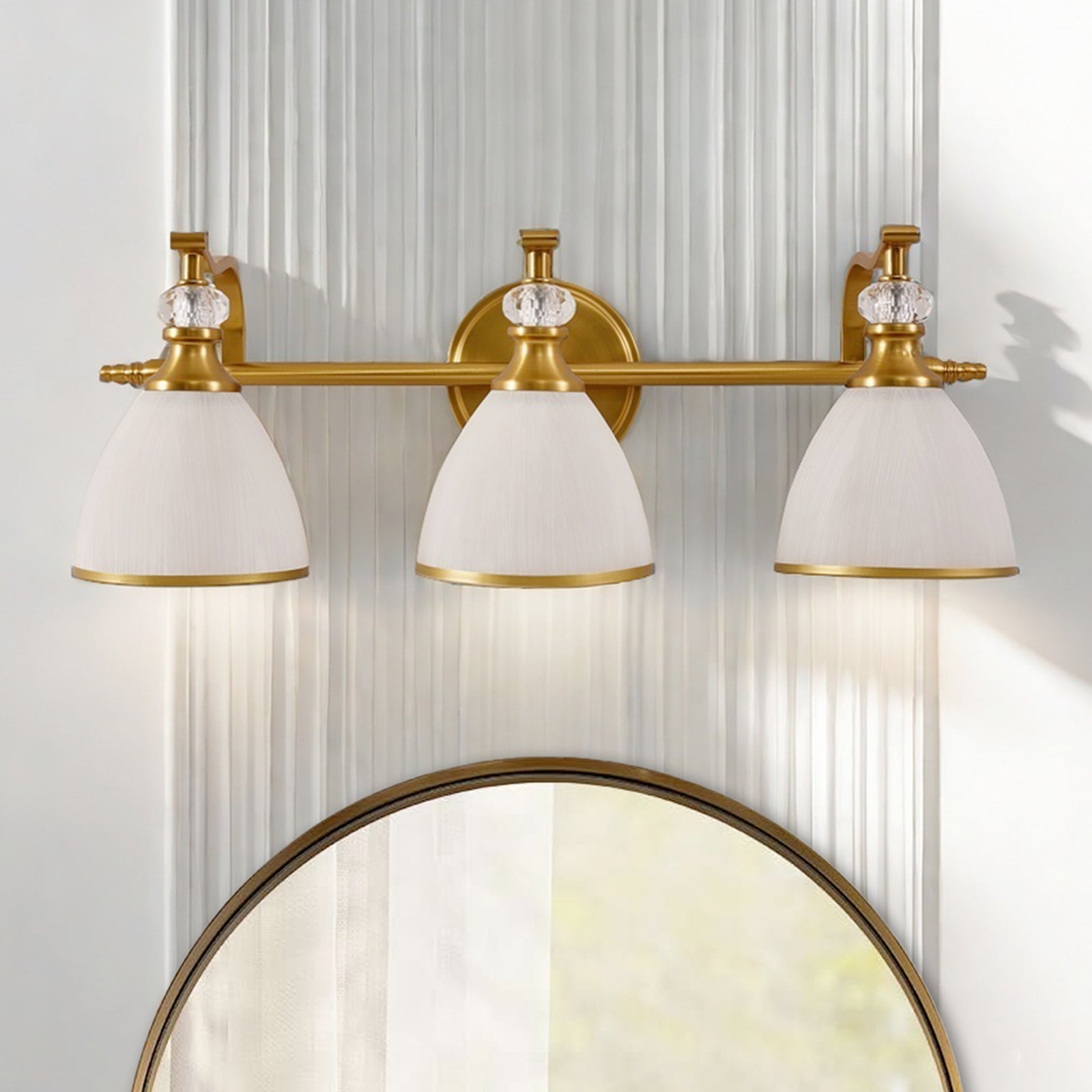 brushed gold wall sconces