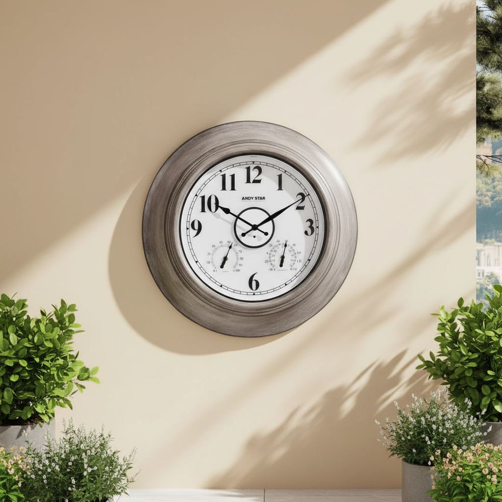 Oak挂钟庭院墙面