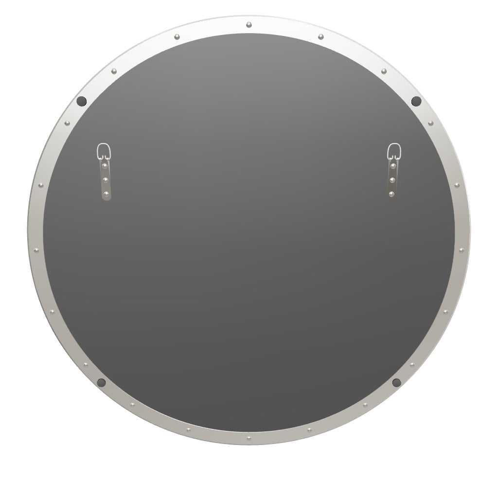 Contemporary Round Bathroom Mirrors Circle Wall Mirrors | Stainless Steel Frame