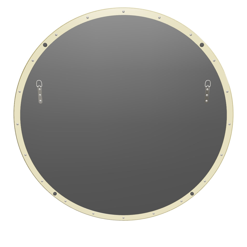 Contemporary Round Bathroom Mirrors Circle Wall Mirrors | Stainless Steel Frame