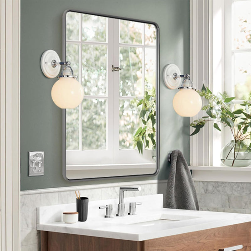 Antique Iron Framed Rectangular Mirrors for Bathroom/ Vanity