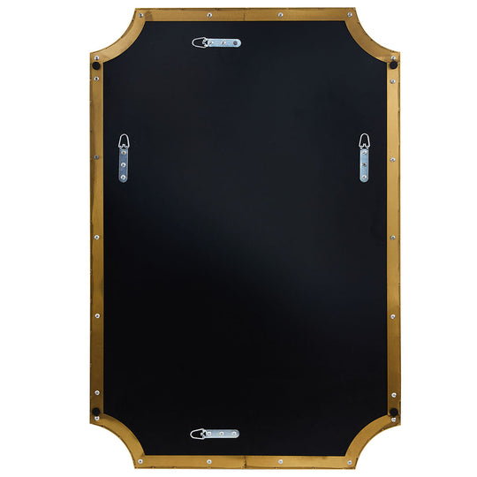 Minuette Scalloped Bathroom Decor Wall Mirrors Unique Mirrors| Stainless Steel Frame
