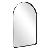 Black Arch Mirror for Bathroom with Stainless Steel Frame