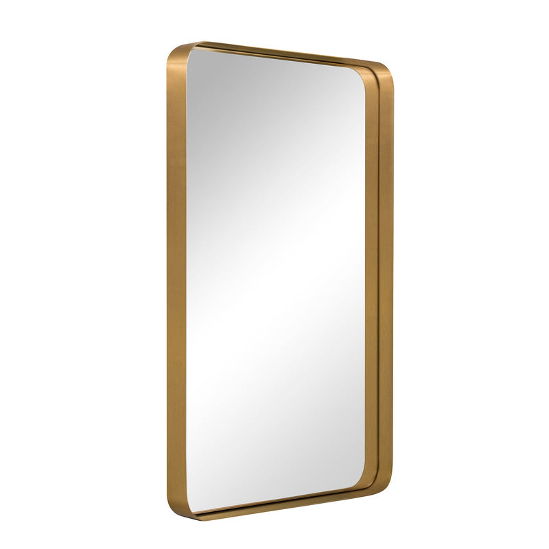[Canada Warehouse] ANDY STAR® Rounded Rectangle Mirror 2" Deep Set Stainless Steel Framed | Wall Mounted Vertically & Horizontally