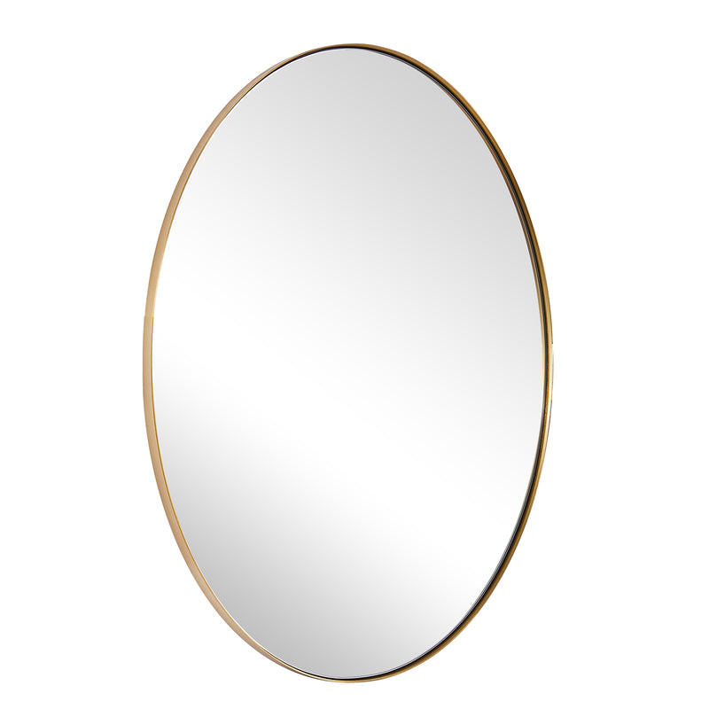 Gold Oval Mirror for Bathroom/ Vanity with Stainless Steel Frame