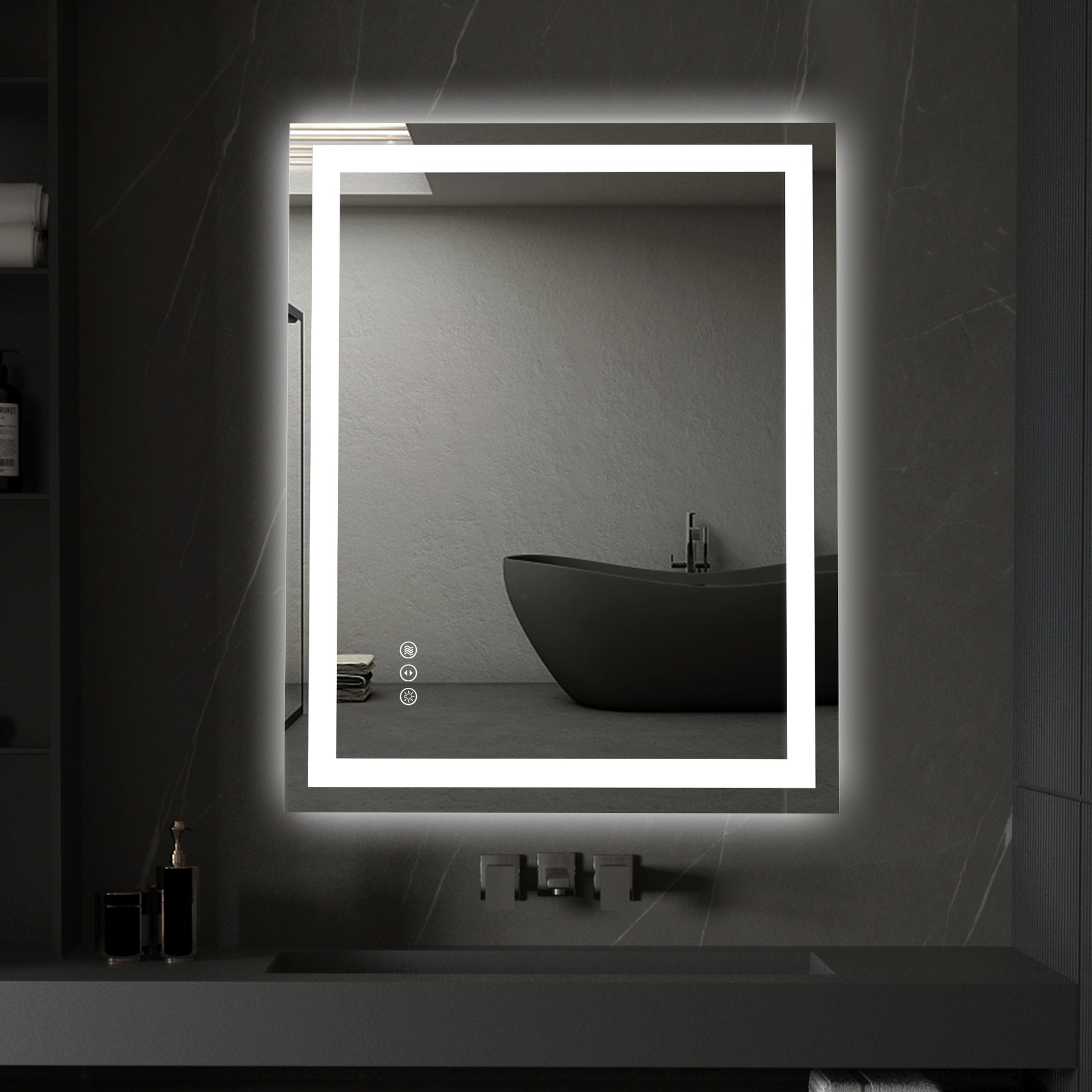 Modern LED Bathroom Mirror Collection - Energy Efficient | Moon Mirror