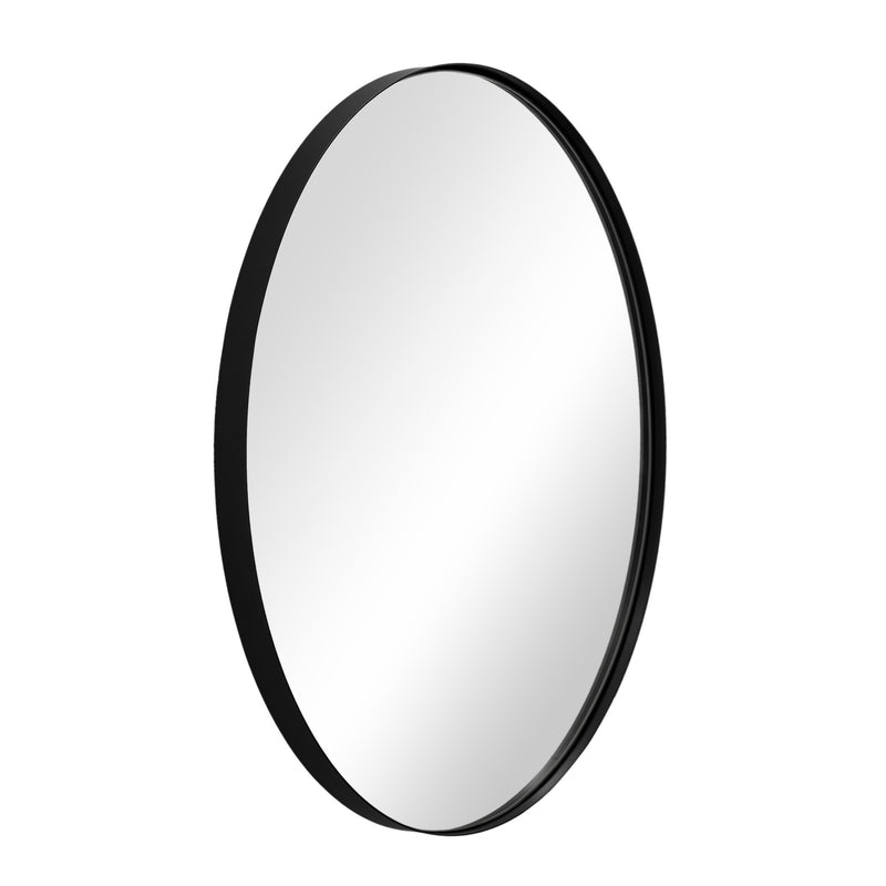 ANDY STAR® Oval Wall Mirror Stainless Steel Metal Frame(Matte Black)  Bathroom Mirror