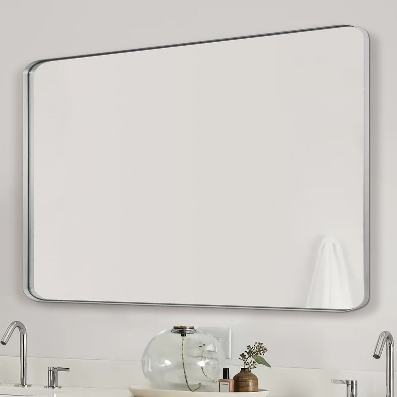 Modern & Contemporary Metal Frame Round Rectangle Mirrors  Bathroom/Vanity Mirrors