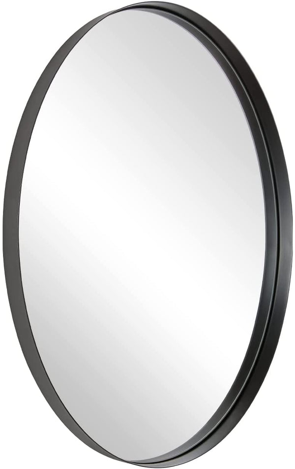 Black Oval Bathroom Mirror Matte Black Oval Wall Mounted Vanity Mirror 2'' Deep Set Design