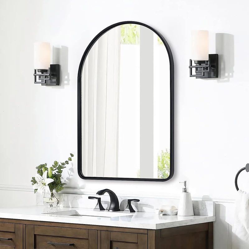 Traditional  Iron Framed Arched Bathroom/ Wall Mirrors