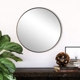 Vintage Bronze Round Wall Mirror Metal Bronze Circle Mirror Bathroom Round Vanity Mirror Big Size